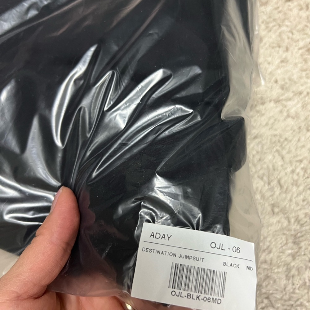 NWT ADAY Destination Jumpsuit Black - Picture 8 of 8